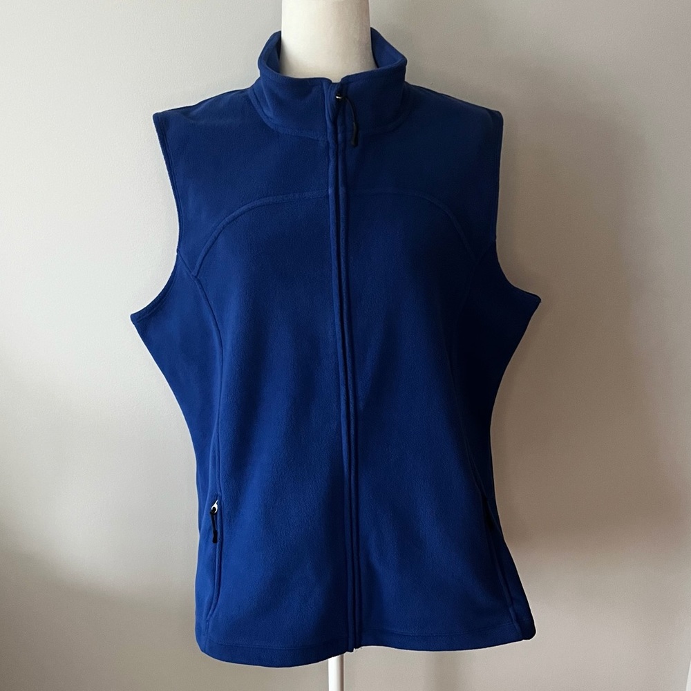 Royal blue fleece vest